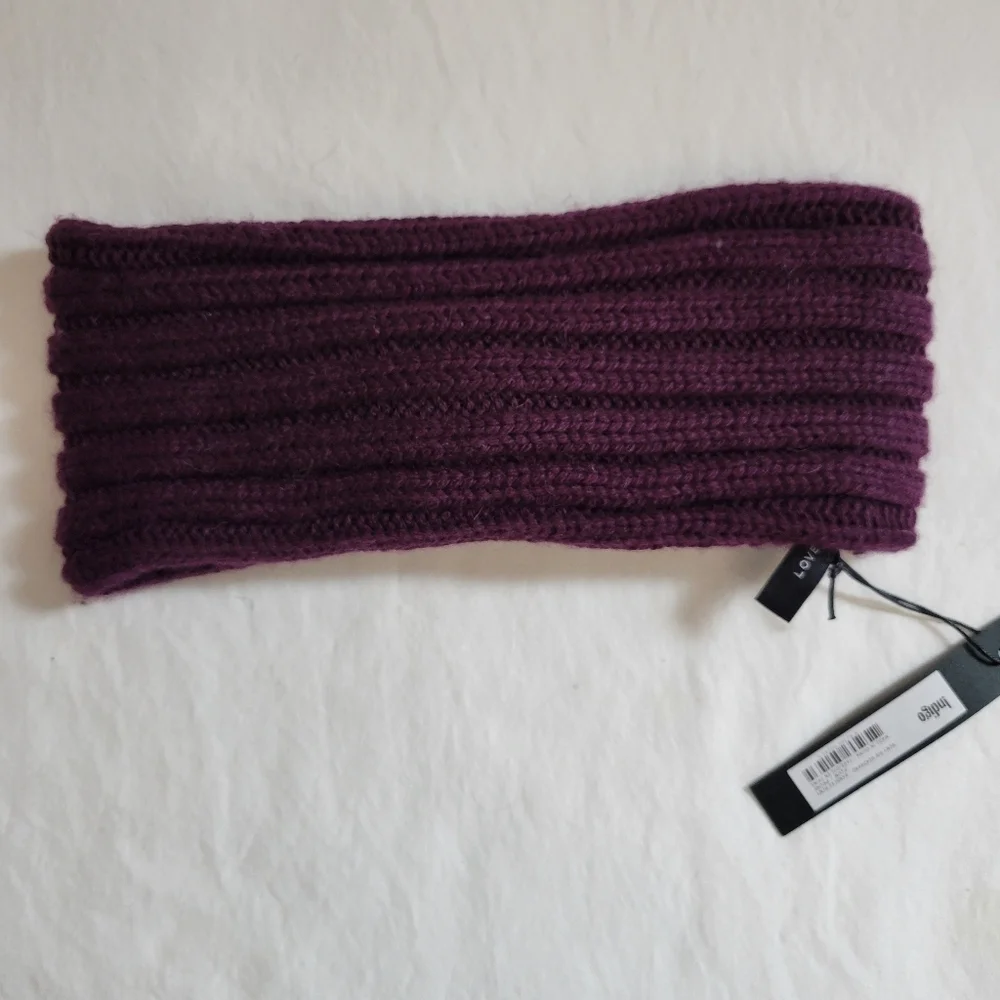 Love & Lore Alpaca Headband Ear Warmers Purple Athleisure Outdoor Warm‎ Winter